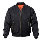 MAGNIVIT Men's Bomber Jacket Station Jacket Active Lightweight Outwear Military Black