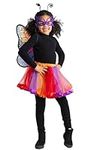 Dress Up America Butterfly Wings Costume for Girls - Butterfly Costume for Kids - Butterfly Cape, Headband, Mask and Tutu Set