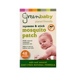 VIE Greenbaby Mosquito & Insect Protection Patches | Squeeze & Stick, DEET-Free Natural Formula |Safe for Babies & Kids | Effective Protection Against Mosquitoes (1 Count (Pack of 48))