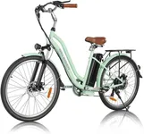 GELEISEN Electric Bike for Adults, 26" Ebikes, Peak 750W 500W Electric Cruiser Bike with 14.5Ah/12.5Ah Removable Battery, 25/22Mph Electric Bicycle w/ 7-Speed & Front Suspension (Fits for 5'2"-6'5")