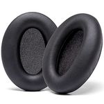 WC Wicked Cushions Replacement Ear Pads for Sony WH1000XM3 Over-Ear Headphones - Softer PU Leather Cushions, Luxurious Noise Isolating Memory Foam, Added Thickness | (Black)