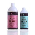 Little Birdie Epoxy Resin Art Kit - 375 GMs Kit | For Art and Craft, DIY, Home Decor Projects | High Gloss, Odour & Fume free, Bubble Free Resin