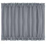 PiccoCasa Patio Door Curtain Window Drapes for Privacy - Room Darkening 54x40 Inch Blackout French Glass Door Curtain Panels,1 Panel, Dark Gray