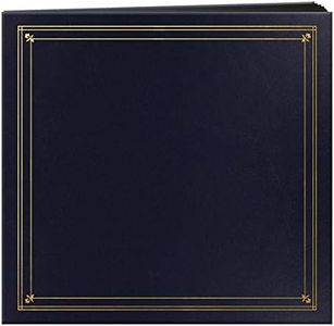 Black Page Post Bound Photo Album, Navy Blue