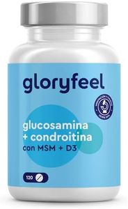 Glucosamina Condroitina 1.537mg - 800mg de MSM, 2000 UI Vitamina D3 y Ácido Hialurónico + Calcio - Para Articulaciones, Cartílago y Huesos - 120 Tabletas de Alta Dosificación