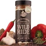 BBQ Moments Wild Game BBQ Rub, Barbecue Dry Rub for Wild Game, Deer, Elk, Goose, Venison, Rabbit, Jerky, BBQ Seasonings And Spices For Grilling, 270g (9.52 Oz)