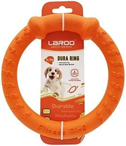 LaRoo Dog Toys for Large Dogs,Floatable Dog Flying Discs,3 Sizes Interactive Dog Ring Tug Toy, Funny Dog Teething Toys for Catch, Fetch