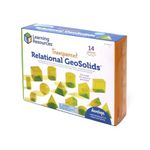 Learning Resources LSP0918-UK Relational GeoSolids 3D Maths Classroom Resource for Learning Shapes & Volume Ages 8+