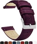 BARTON WATCH BANDS 24mm Merlot - Long - Alligator Grain - Quick Release Leather Watch Bands