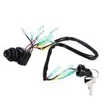 For 703-82510-Control Box Ignition Switch Ignition Main Switch Assy Replacement for Outboard Motor Control Box