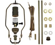 Creative Hobbies ML94KIT Premium Lamp Kit with All Parts for DIY Lamp Design or Repair (Antique Brass)