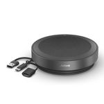 Jabra Speak2 75 SE (Second Edition) Wireless Bluetooth Speakerphone - 4 Noise-Cancelling Mics, 65mm Speakers - New Linking Feature - USB-A & USB-C - Certified for Zoom and Google Meet - Dark Grey
