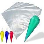 BERRY 100 Pcs 12 Inches Thick Disposable Piping Bags for Decorating Cakes, Pies, Cookies, Anti-Burst Icing Bags for All Size Tips Couplers (Pack 100-12 Inch)