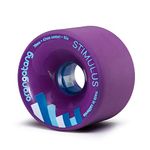 Orangatang Stimulus 70 mm 83a Freeride Longboard Skateboard Wheels w/Loaded Jehu V2 bearings (Purple, Set of 4)