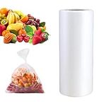 SJPACK 12 X 20 Inches Plastic Produce Bag on a Roll, Clear Bags for Fruits, Vegetable,350 Bags/Roll