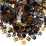 Abaodam 1200Pcs Number 50 Confetti 50th Birthday Confetti Glitter Table Scatter Sequins for 50 Wedding Anniversary 50 Years Old Birthday Party Decors Supplies