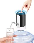 Water Bottle Pump 5 Gallon, iToolsTech USB Charging Automatic Drinking Water Jug Dispenser, Portable Electric Water Bottle Dispenser for 2 to 5 Gallon Bottle