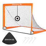 BAGAIL Football Goal, Pop up Football Net with Target Goal, Ground Pegs and Portable Carry Bag, Easy to Assemble, Ideal for Garden Training and Recreational Matches