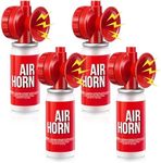 Saillong 4 Pack 1.4oz Boat Air Horn for Safety, Loud Marine Air Horns Can, Mini Small Blow Fog Bear Horn, Emergency Use for Sporting Events, Boat, Animal Alarm