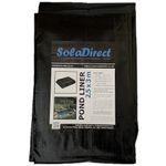 SolaDirect Pond Liner - 2.5 x 3 m / 8 x 9.5 ft - Perfect for Garden Ponds, Water Features, Koi & Fish Pools, Wildlife - Heavy Duty HDPE Material - UV and Tear Resistant, Flexible