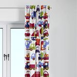 Bacati Transportation Multicolor Curtain Panel