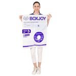 BOXJOY 𝐏𝐚𝐜𝐤 𝐨𝐟 𝟑 𝐋𝐀𝐑𝐆𝐄 (60x80cm) Transparent Vacuum Storage Bags for Packing Clothes Blanket Pillows Cloth Space Saver Suction Vaccine Air Compression Large Bag with Travel Vaccum Pump