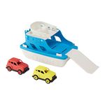 Amazon Basics Ferry Boat with 2 Mini Cars Bathtub Toy, Blue