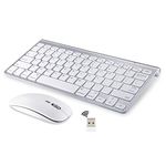 Wireless Keyboard and Mouse Compatible with iMac MacBook Windows Computer and Android Tablets