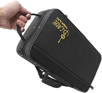 Dilwe Clarinet Bag, Foam Padded Thickened Oxford Cloth Sotrage Bag with Strap for Clarinet, 13.97 x 8.26 x 4.33in Portable Clarinet Carrying Case
