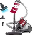 Akitas C6 Turbo 850W Pet Cylinder Vacuum Cleaner, 2.5L Capacity, with Turbo Pet Hair Brush and 2in1 German Wessel Werk Nozzle Head, Anti Hair Wrap Technology, for Hard Floor & Carpet