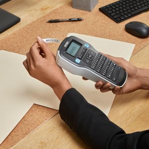 DYMO LabelManager 160 Handheld Label Maker Starter Kit with 3 D1 Tapes