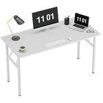 Need 47inch Folding Computer Desk Foldable Computer Table Writing Desk Folding Table Home Office Desk, with BIFMA Certification, White, AC5DW-40-CA