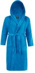 Adore Home 100% Cotton Terry Towelling Hooded Shawl Collar Bathrobe XXX-Large,Aqua