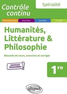 Spécialité Humanités, Littérature et Philosophie - Première - Nouveaux programmes