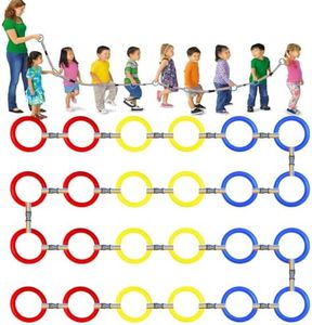 TOFFCAEA Safety Walking Rope, Toddlers Walking Rope for Preschool, Colorful Walking Rope Detachable Transition Rope, Preschool Walking Rope for Daycare School Kids (24 Ring)