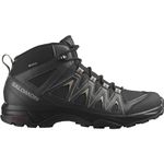 SALOMON Men's X Braze Mid Gore-Tex Hiking Shoe, Black/Phantom/Vintage Khaki, 9 UK