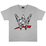 WWE Camo Logo T-Shirt, Kids, 5-15 Years, Heather Grey, Official Merchandise