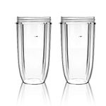 QueenTrade 2PCS 32OZ Blender Cup Replacement Parts Compatible with Nutribullet 600w & 900w Blender