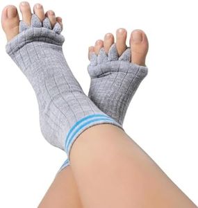 burning barefoot Toe Separator Socks,Foot Alignment Sock for Health Care, Pain Relief, Bunion Corrector, Breathable Toe Socks
