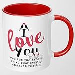 I Love You Gift Mug Present Wife Girlfriend Husband Boyfriend Valentines Day for her him