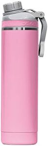 ORCA Hydra 22oz | Insulated, Stainless Steel Water Bottle with Powder Coat Finish & Silicone Grip Whale Tale Handle, Dishwasher Safe Sports Bottle — Dusty Rose