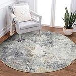 Lahome Modern Abstract Round Rug - 