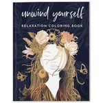 RYVE Coloring Book for Adults Relaxation - Adult Coloring Book for Anxiety and Depression - Stress Relief Coloring Book, Adult Coloring Book for Women, Stress Relief Gifts for Women, Adult Color Book