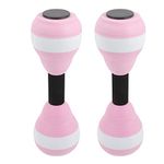 BESPORTBLE Water Weights for Pool Exercise: EVA Water Dumbbells Water Aqua Fitness Barbells Hand Bar Exercises for Swimming Set of 2, Pink