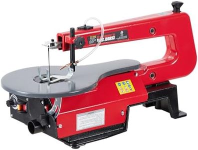 16-Inch Variable Speed Scroll Saw With Extra-Large Adjustable Tilting Work Table - Perfect for Woodworking