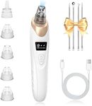 IGEAIIE Blackhead Remover Vacuum with 3 Suction Power Modes Blackhead Remover Tool, Blackhead Remover for Face with 5 Replaceable Heads, Pore Vacuum Cleaner for Deep Cleansing
