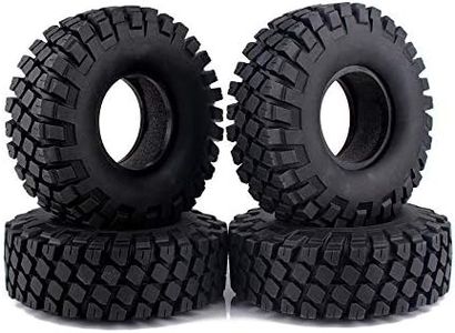 INJORA 4PCS 1,9 Neumáticos Truck Tires para 1:10 RC Rock Crawler Axial SCX10 90046 SCX10 III AXI03007 D90 D110 TF2 Traxxas TRX-4