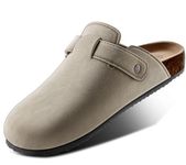 BULLIANT Slip-On Clogs Comfortable Sandals Unisex for Men Women with Cushioned Cork-Footbed(Camel-13 Women/11 Men)