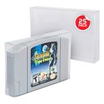 25-Pcs Premium Quality Transparent Plastic Protector Storage Cases Compatible For N64 CARTRIDGE By EVORETRO – Extra Sturdy Clear Case W/ Removable Film – 0/4mm Thick – Anti- Dust/Scratch/Moisture (Pack 25pcs per pack total 500packs)