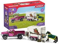 Schleich Horse Club, 15-Piece Playset, Horse Toys for Girls and Boys 5-12 Years Old Pick Up with Horse Box, Multi (42346)